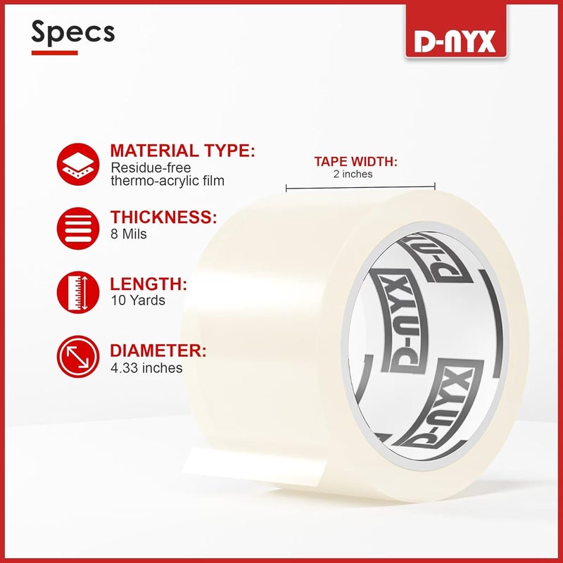 D-NYX Window Sealing Tape 1 Pack Transparent Sealing Heavy-Duty Residue-Free RV Insulation for Doors and Windows, Clear Weather Stripping Draft Isolation Tape (1 Pack 2 inch) - Image 2