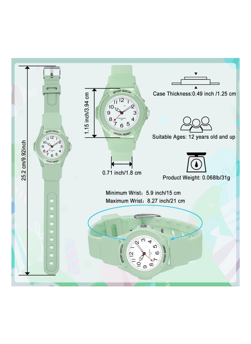 Y&D - Kids Analog Watch for Boys Girls, Waterproof Time Teaching with Night Light, Easy to Read and Learning Children 6-18 - Image 1