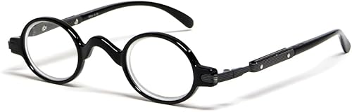 Calabria R314/R501S Vintage Retro Metal Reading Glasses +2.50 Black Men Women Designer Professor Round Single Power Readers - Image 1
