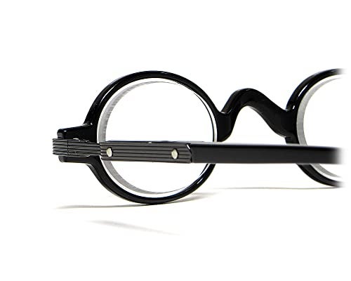 Calabria R314/R501S Vintage Retro Metal Reading Glasses +2.50 Black Men Women Designer Professor Round Single Power Readers - Image 5