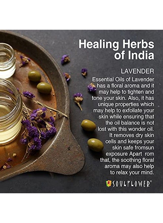 Soulflower Handmade Lavender Soap | Bathing Soap Acne Dull & Dry Skin | Lavender Essential Oil Castor Olive Coconut Oils | Pure & Coldprocessed (Pack Of 4150G Each) - Image 4