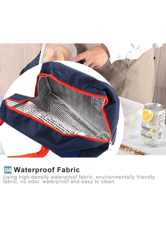 Kids Lunch Bag, Cute Cartoon Large Capacity Waterproof Portable Insulated Lunch Bag, High Quality Oxford Cloth - (Random Style) - Image 3