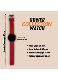 ROWER Women's and Men's Silicone Strap Water Resistant Wristwatch  - Image 3