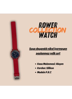 ROWER Women's and Men's Silicone Strap Water Resistant Wristwatch  - Image 4