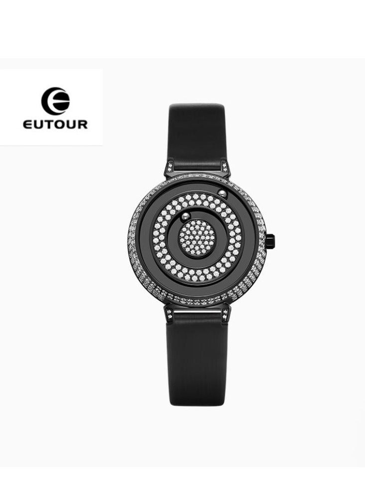 EUTOUR ساعة كوارتز مبتكرة وشخصية بدون مؤشر مع خرز مغناطيسي - Image 1
