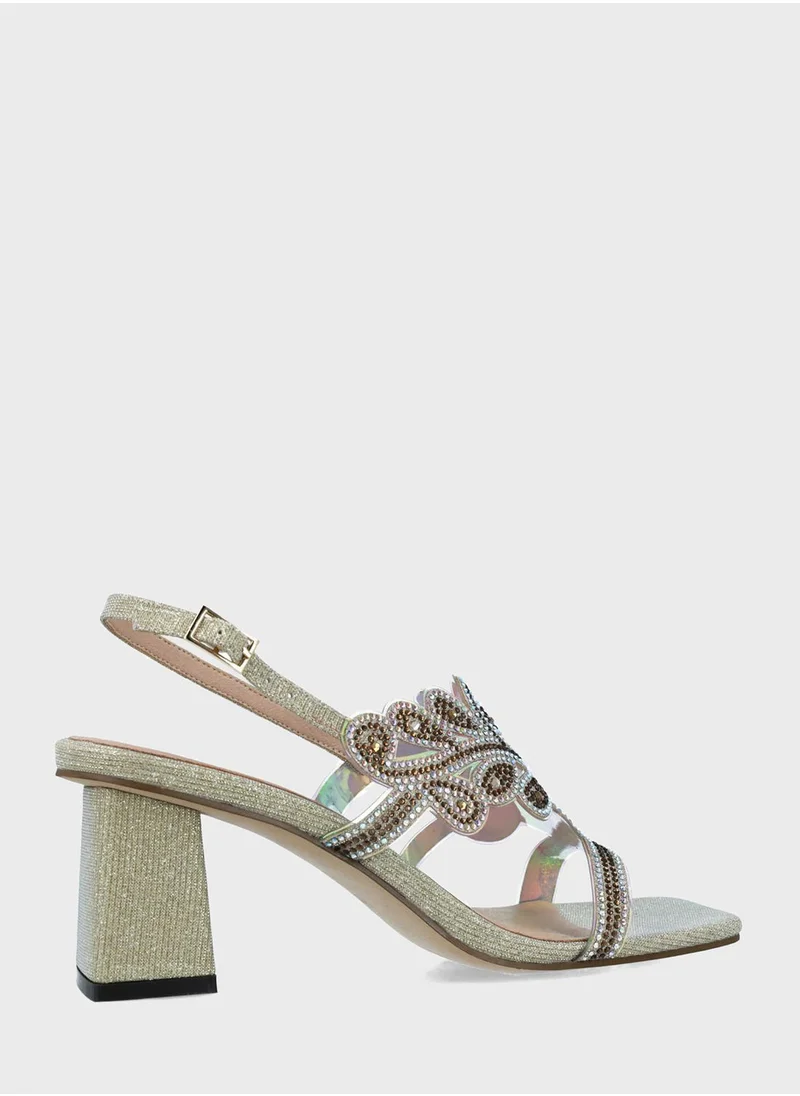MENBUR Ankle Strap Heel Sandals