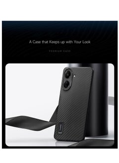 Wtech Soft Liquid Silicone Carbon Fiber Texture Case Cover For Xiaomi Redmi 13C 4G 2023 / Xiaomi Poco C65 4G 2023 Black  - Image 3