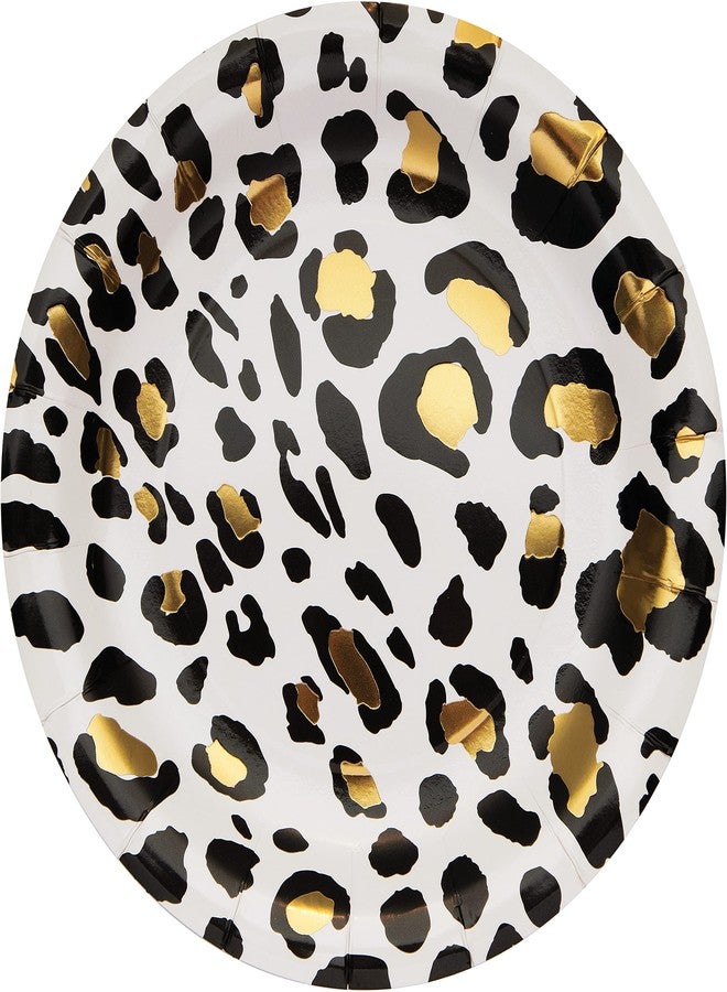 CREATIVE CONVERTING Leopard Paper Plates, 8 ct - Image 1