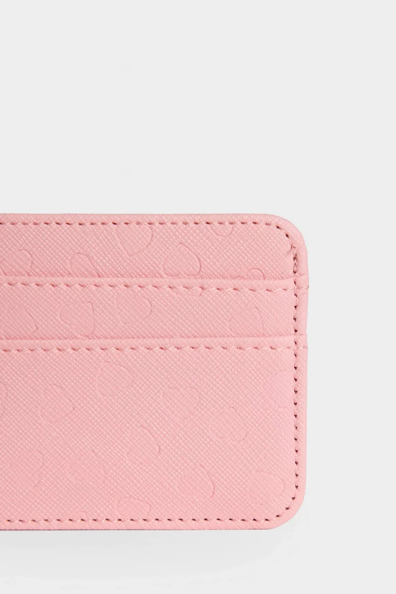 ديفاكتو Woman Faux Leather Business Card Wallet