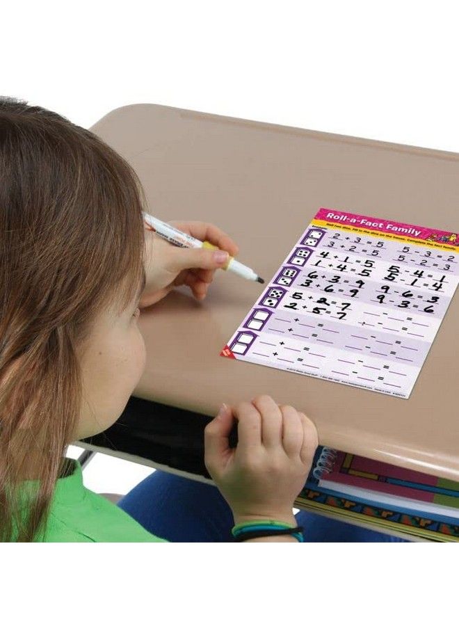 Really Good Stuff Math Mat Dice Games For Kids Ages 5 7 Engaging Math Games Dice Math Games For Addition, Subtraction, And More Educational Games For School Or Home 8 Doublesided Games - Image 5