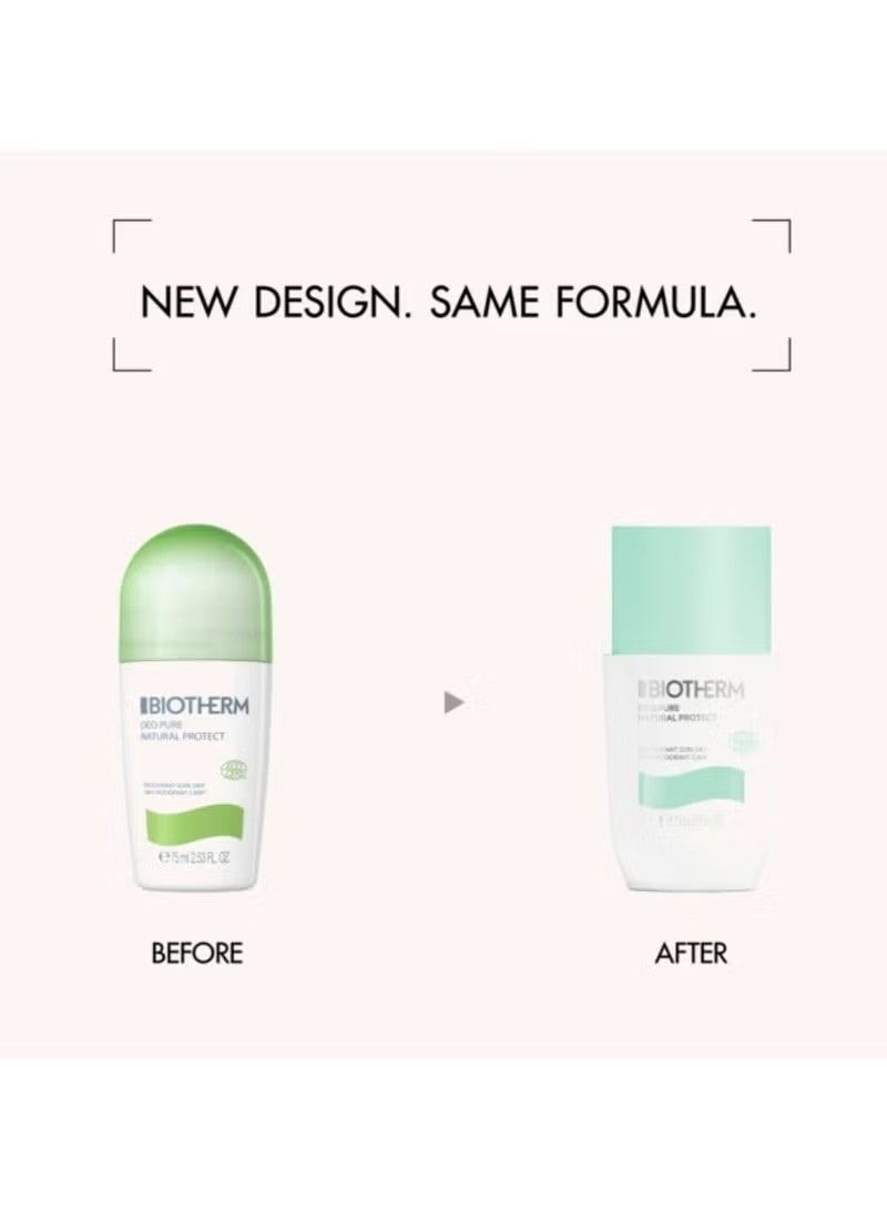 Biotherm Deo Pure Natural Protect Déodorant Soin 24H Bio Roll-On Lot de 2 x 75 ml - Image 2