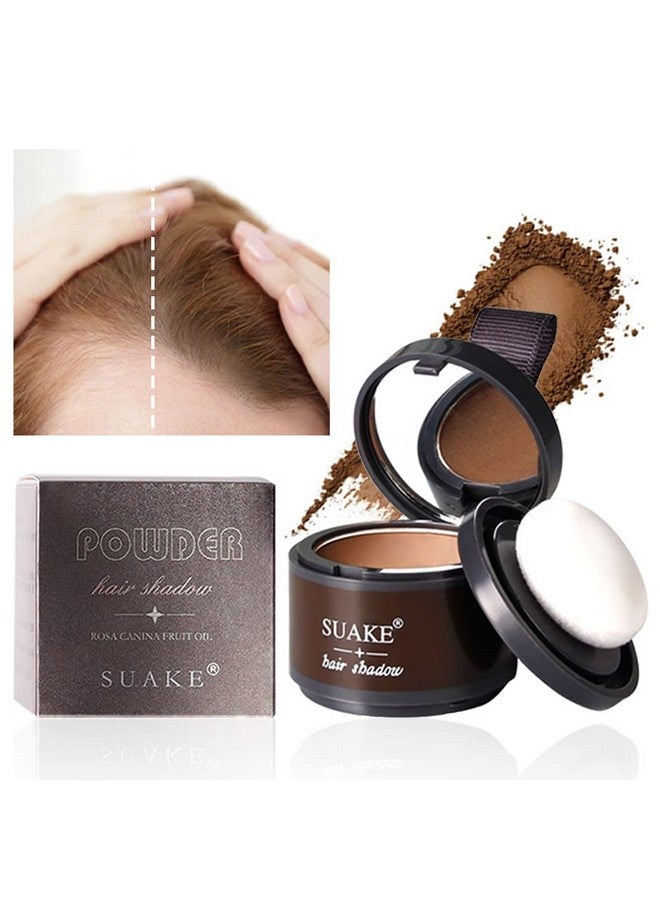 يوميز دايري بودرة ظل لخط الشعر والجسم بالكامل واللحية - تركيبة مقاومة للبقع لمدة 48 ساعة، تعمل على صبغ الجذور للشعر الخفيف والبقع الصلعاء والجذور الرمادية، 4 جرام (بني 01#) - Image 1