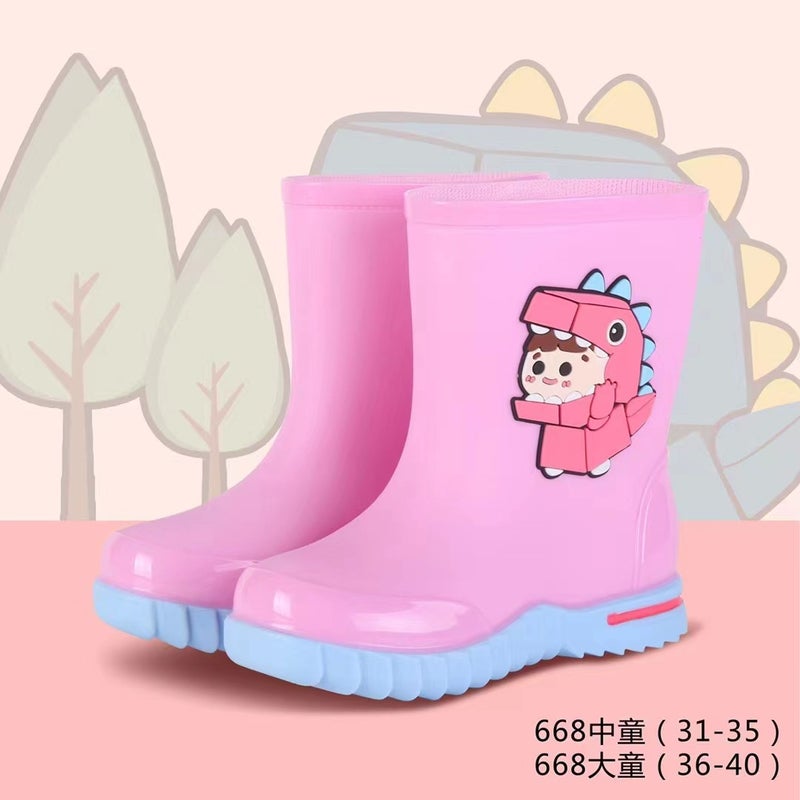 Kuangjia Shoes Industry Miner 668 Boys And Girls Rain Boots Rain Boots Student Water Shoes Overshoes Wear-Resistant Rubber Shoes Rain Boots - Image 4