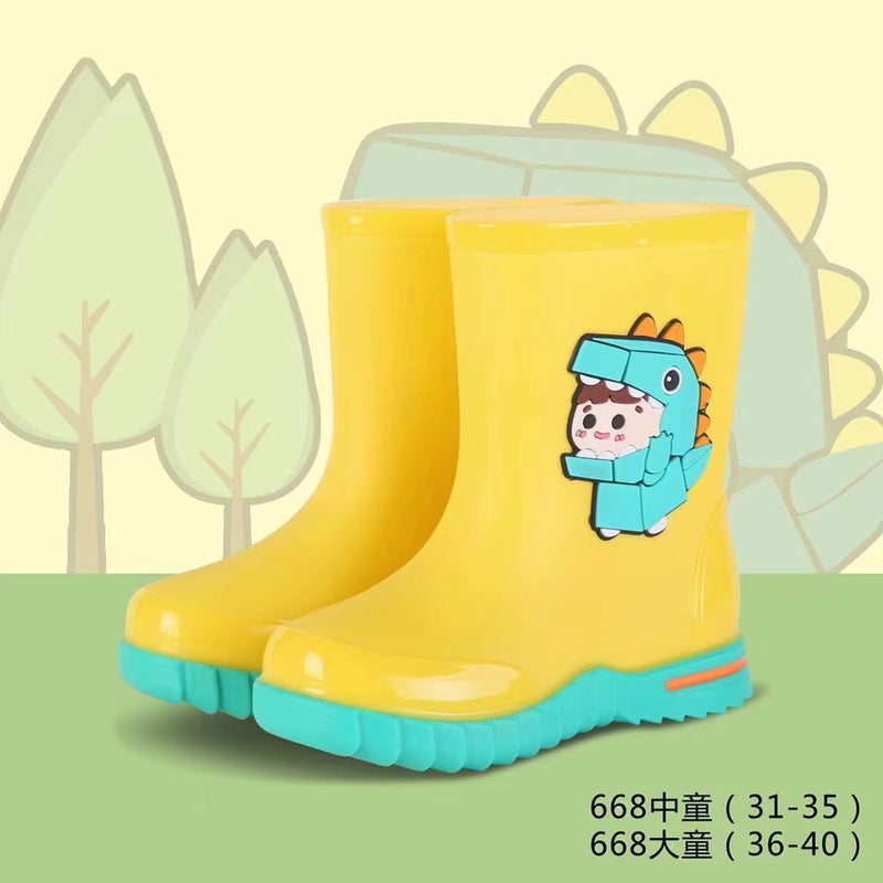 Kuangjia Shoes Industry Miner 668 Boys And Girls Rain Boots Rain Boots Student Water Shoes Overshoes Wear-Resistant Rubber Shoes Rain Boots - Image 2
