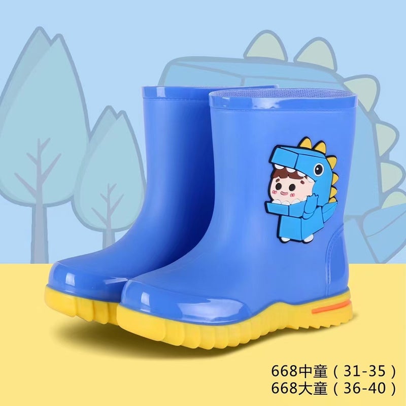 Kuangjia Shoes Industry Miner 668 Boys And Girls Rain Boots Rain Boots Student Water Shoes Overshoes Wear-Resistant Rubber Shoes Rain Boots - Image 3