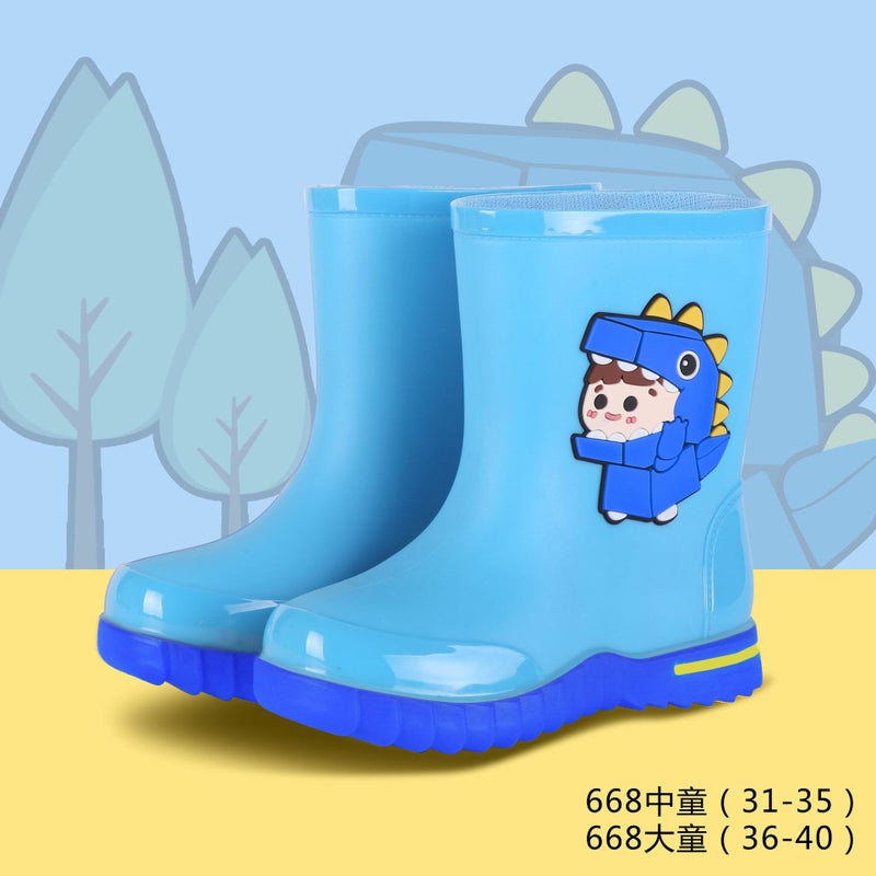 Kuangjia Shoes Industry Miner 668 Boys And Girls Rain Boots Rain Boots Student Water Shoes Overshoes Wear-Resistant Rubber Shoes Rain Boots - Image 5