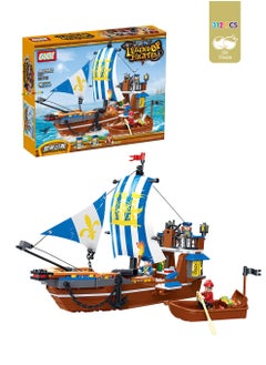 al ostoura toys 9114 Legend Of Pirates Building Bricks 312 PCS  - Image 1
