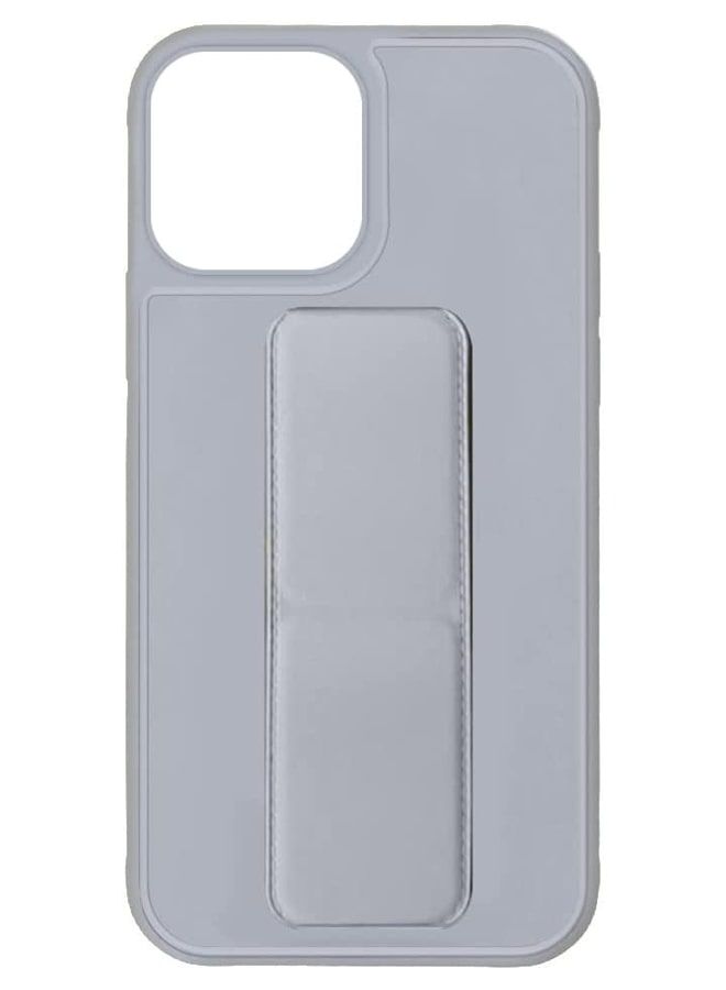 Zolo Finger Grip Holder and standing cover with Car Magnetic Multi-function Shockproof Protective Case Cover For iphone 13 Pro Max Grey - Image 3