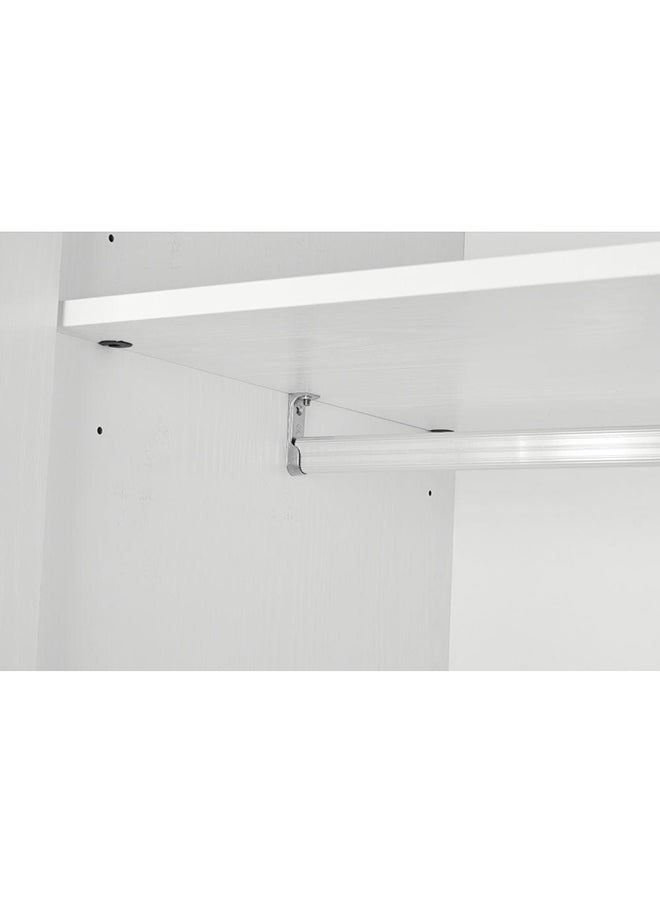 DANUBE HOME Thomas 4 Door Wardrobe Extra Sturdy Closet, Clothes Storage Cupboard Modern Design Space Saving Cabinet For Bedroom L 181.6 x W 59.5 x H 216 cm White  - Image 5
