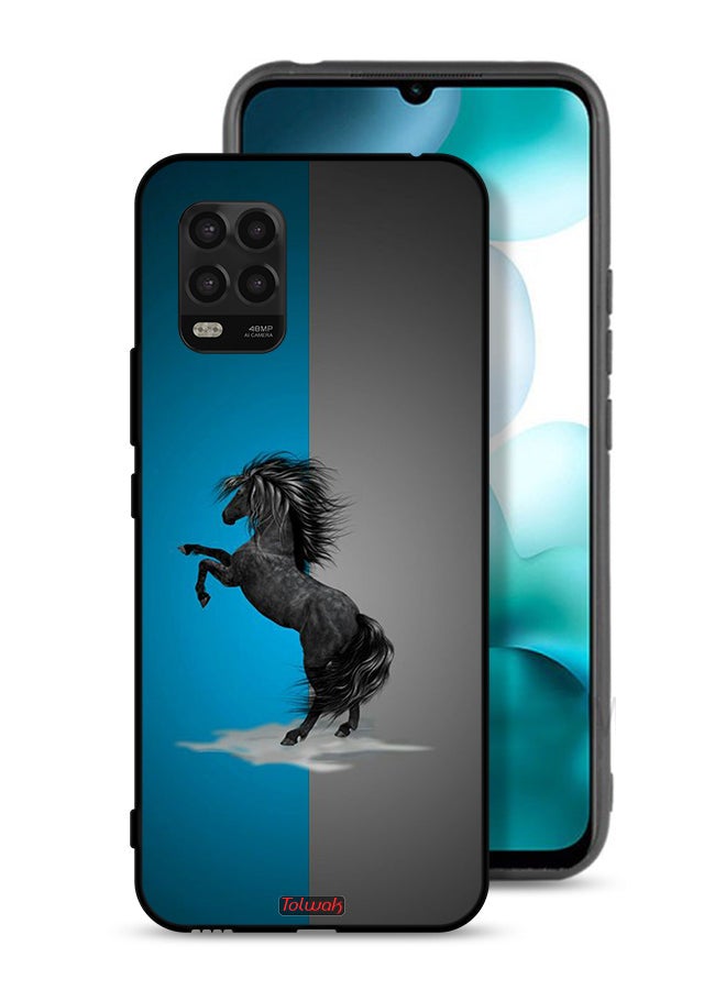 Tolwak Xiaomi Mi 10 Lite 5G Protective Case Cover Horse Art - Image 1