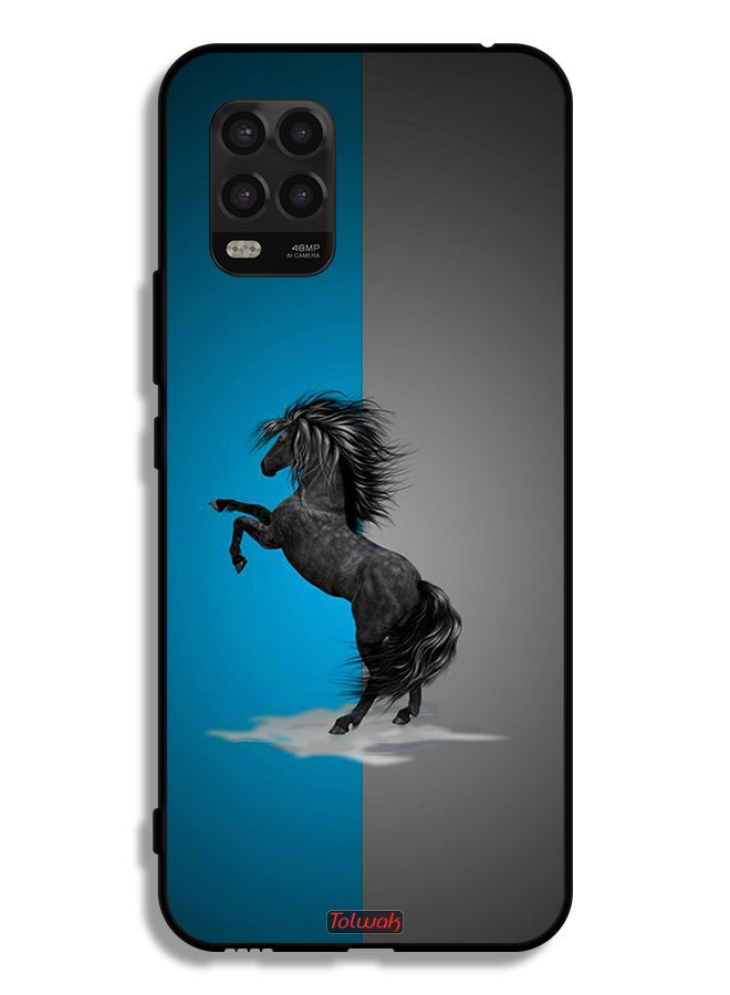 Tolwak Xiaomi Mi 10 Lite 5G Protective Case Cover Horse Art - Image 2