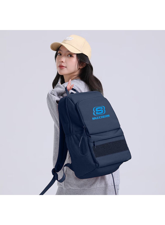 Skechers Large Capacity Diy Travel Commuter Laptop Backpack For Men College Students High School Middle School Girls Navy Blue - Image 2