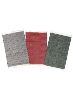 H2H H2H House2Home Cotton Door Mats, 60x90cm (Medium) Mixed Colors, Geometric Design | 2x3Ft - 1unit (Any Color)  - Image 3