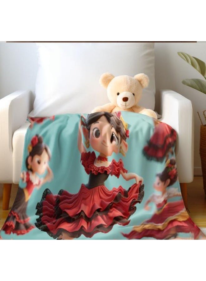 general Baby and children's cartoon flannel thin blanket (warm and comfortable, suitable for sleep, game use) 70cm*100cm - Image 2