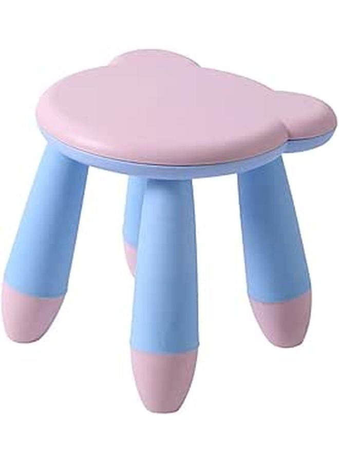 Anti Slip Plastic Cartoon Bear Stool Cute Pink Step Stool For Home Shoe Changing - Image 1