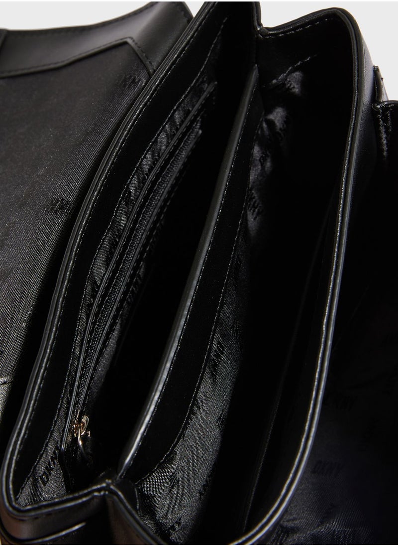DKNY - Evie Flap Over Crossbody Bags - Image 1