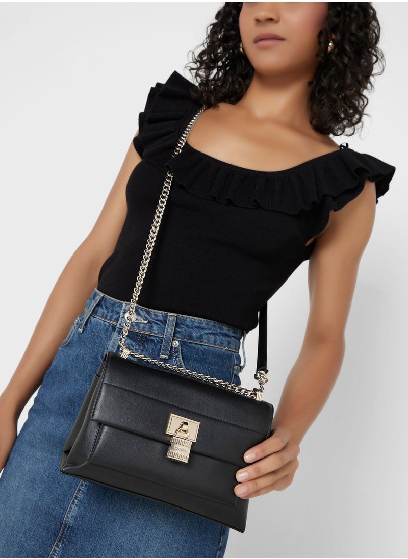 DKNY - Evie Flap Over Crossbody Bags - Image 1