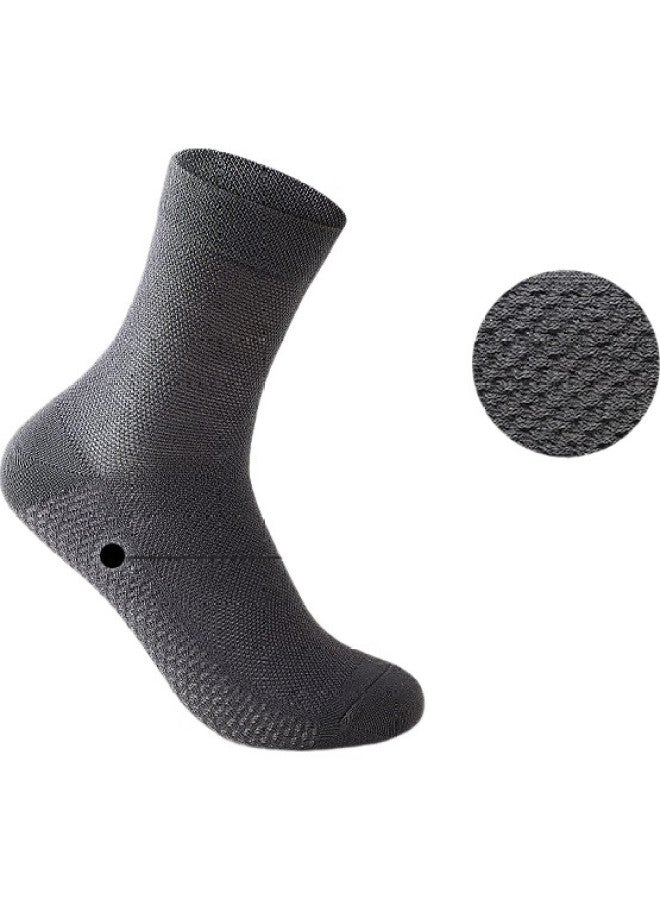 THREEGUN Sanqiang [touch Series] Men's Socks, Summer Mesh Socks, 100% Pure Cotton, Odor-resistant, Foot M Age - Image 1