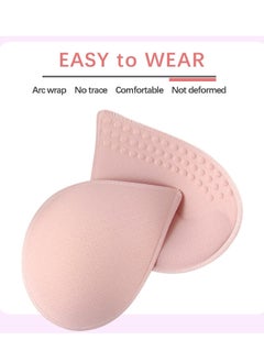 SYOSI 4 Pairs of Bra Cushion Inserts, Breathable Anti Walking Bra Inserts Removable Latex Bra Inserts for Women's Sports Cup Bra or Swimsuit Bikini Inserts (Green+Black+Pink+Apricot XL)  - Image 2