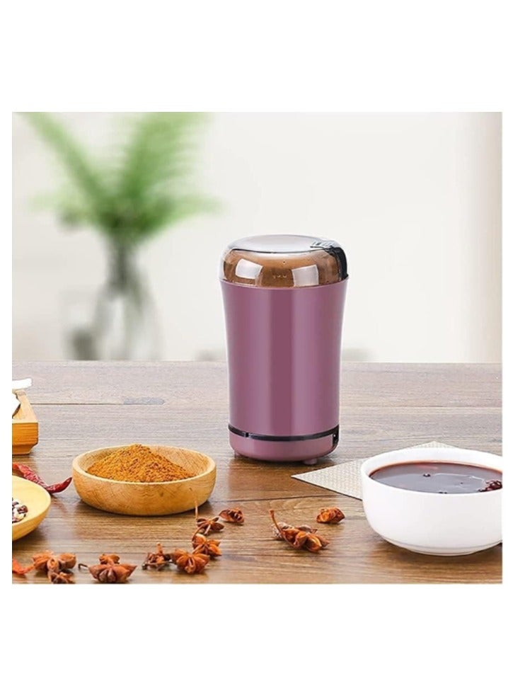 OASIS-TH Electric Coffee Bean Grinder Mill Kitchen Tool Herbs Salt Pepper Spices Nuts Grains Mini Medicine Flour Powder Crusher (UK Plug) - Image 2