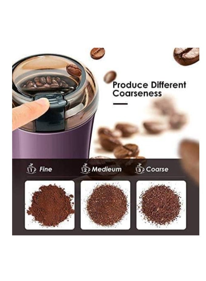 OASIS-TH Electric Coffee Bean Grinder Mill Kitchen Tool Herbs Salt Pepper Spices Nuts Grains Mini Medicine Flour Powder Crusher (UK Plug) - Image 5
