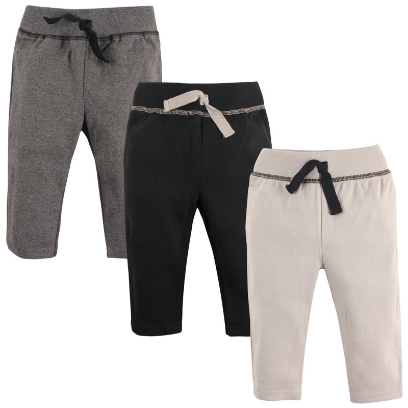 hudson baby Hudson Baby Unisex Baby Cotton Pants and Leggings Black Gray 1218 Months