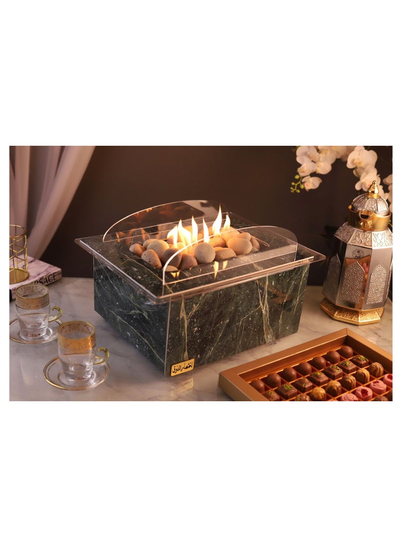 Generic - Regular size dark wood heater with Arabic letters F9S - Image 1