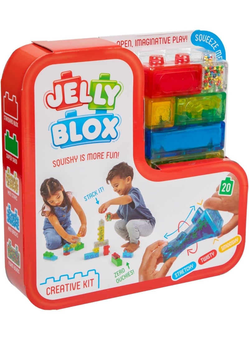 Jelly Blox Creative Kit, Squishy is More Fun! , Unique Squishy Building System Age 2+ , for Ouch-Free, Open, Imaginative Play, for Boys and Girls Ages 2+ - Image 2