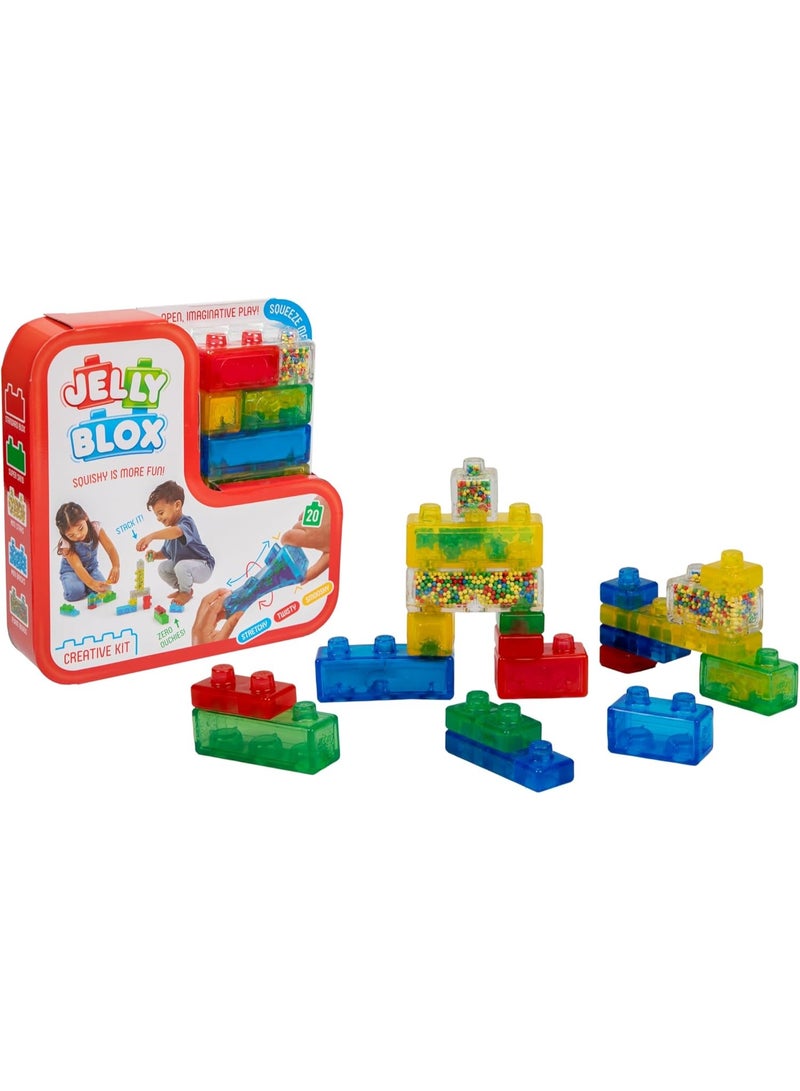 Jelly Blox Creative Kit, Squishy is More Fun! , Unique Squishy Building System Age 2+ , for Ouch-Free, Open, Imaginative Play, for Boys and Girls Ages 2+ - Image 3