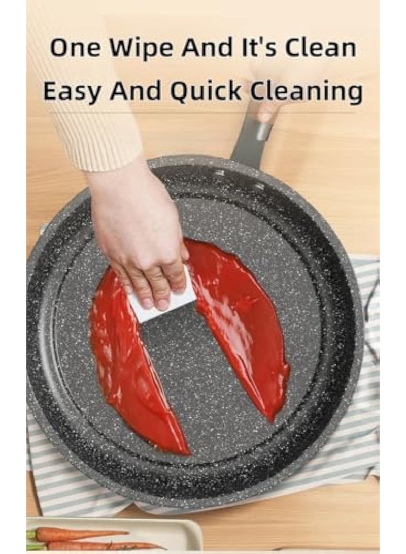 Arabest Medical Stone Non-Stick Frying Pan, Skillet Oven Safe with Heat Resistant Handle, Cookware Chef's Pan Suitable for All Stovetops, PFOA-Free, Dishwasher Safe - Image 5