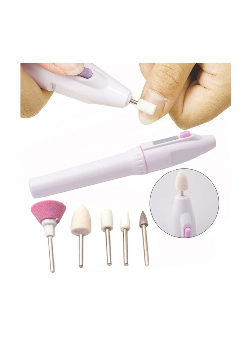 أوريتي ملف الأظافر الكهربائي oriti ، مجموعة مانيكير كهربائية kapmore 5 في 1 مجموعة طاحونة تجميل تشمل مجموعة مزيل الكالس - Image 2