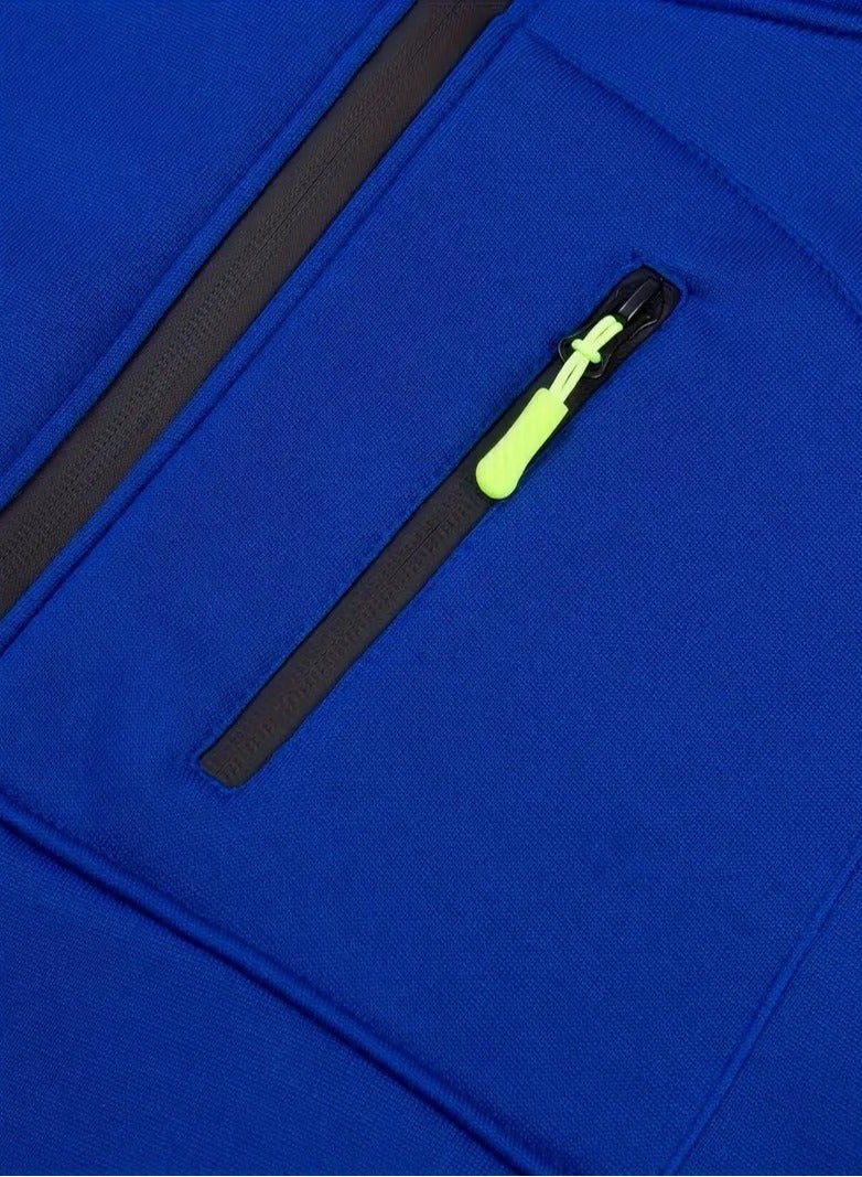 NIBEMINENT Solid Color Men's Hooded Jacket Casual Long Sleeve Hoodies With Zipper Gym Sports Hooded Coat For Spring Fall - Image 3