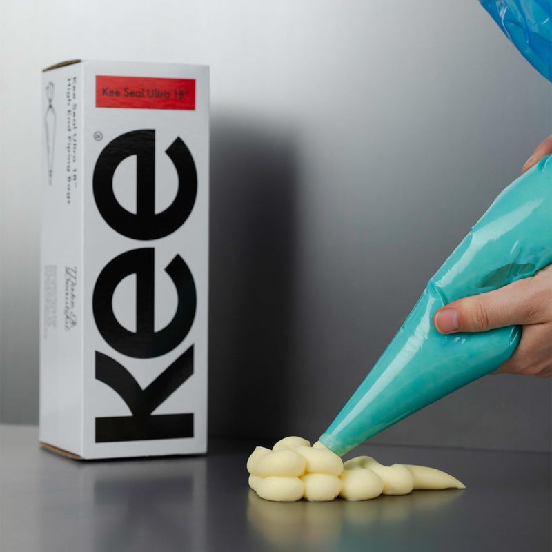 DecoPac Kee Seel Ultra Disposable Pastry Bags, Piping Bag with Textured Non Slip Outer Surface, Smooth-Flow Interior, Easy Tear Perforation, Convenient Dispenser Box, 12-Inch, Clear - 72 Pack - Image 4