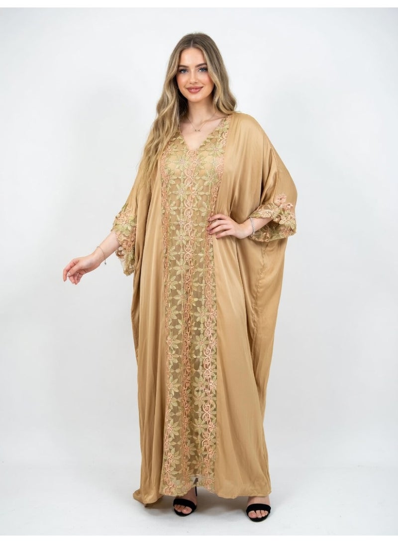 Notte Bianca AMPER dress , kaftan , jellabiyas wide dress elegant Fusing the tradition with a touch of modern-day trend for every woman. Modesty & Trendy - Image 2