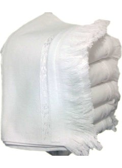 FIESTA ETAMINLI 6 PACK TOWELS Cross Stitch White 50 x 90 cm  - Image 1