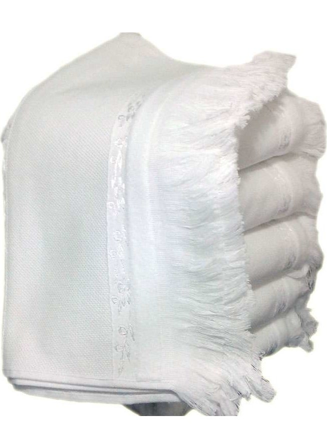 FIESTA ETAMINLI 6 PACK TOWELS Cross Stitch White 50 x 90 cm  - Image 1