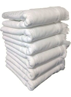 FIESTA ETAMINLI 6 PACK TOWELS Cross Stitch White 50 x 90 cm  - Image 4