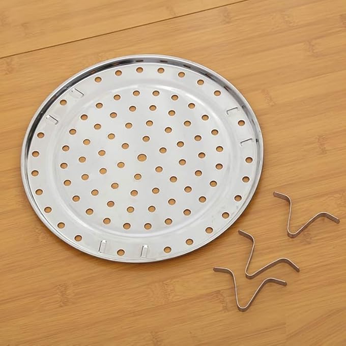 ريحني رف خبز بخاري متعدد الوظائف من الفولاذ المقاوم للصدأ، قطعتين، 20 سم - Image 4