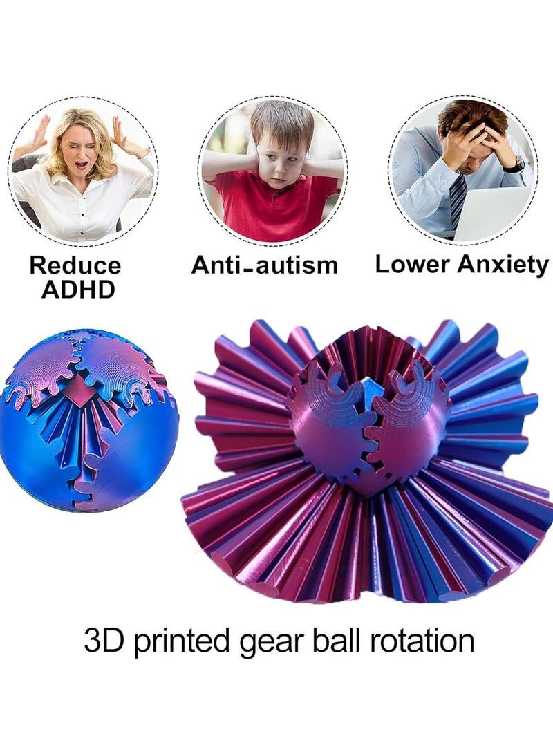 عام كرات الترس، كرات الترس، كرات الترس، كرات التروس المطبوعة ثلاثية الأبعاد، كرات التروس الدوارة أو المكعبات كرات التروس التي تدور كرات أو مكعبات الجلوس المجسمة - Image 2