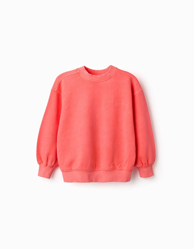 Ziddy Fleece Sweatshirt With Garment-Dyed Finish